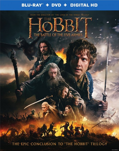 The hobbit the battle of the five armies blu ray cover 16