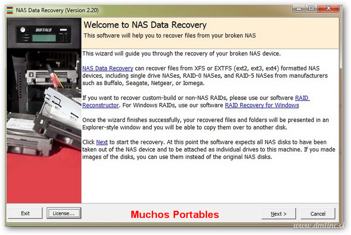 Portable NAS Data Recovery