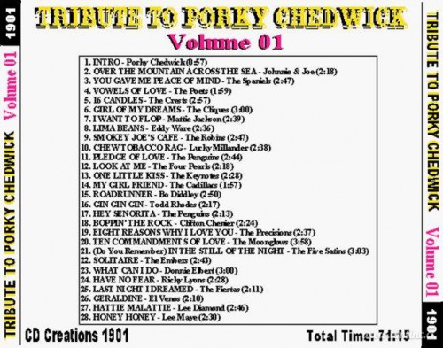 Tribute To Porky Chedwick, Vol. 01 [Back]