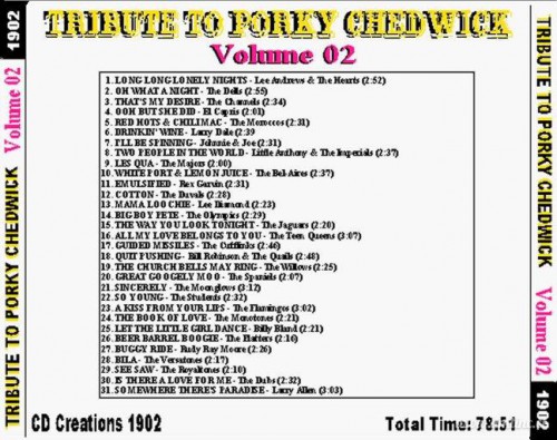 Tribute To Porky Chedwick, Vol. 02 [Back]