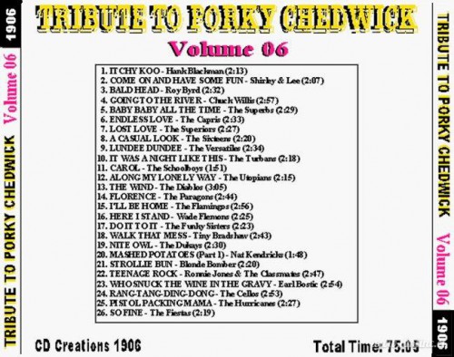 Tribute To Porky Chedwick, Vol. 06 [Back]