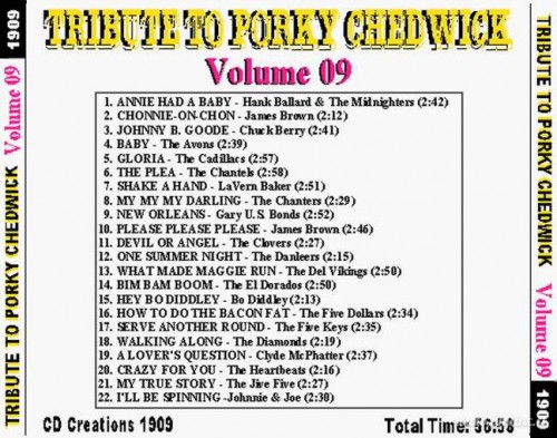 Tribute To Porky Chedwick, Vol. 09 [Back]