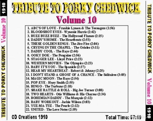 Tribute To Porky Chedwick, Vol. 10 [Back]