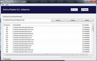 NoVirusThanks DLL UnInjector Portable