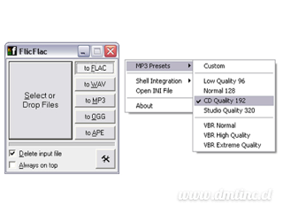 Portable FlicFlac Converter