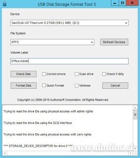 Portable USB Disk Storage Format Tool