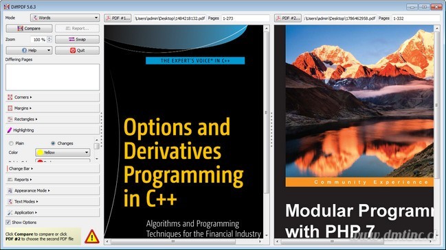 DiffPDF Portable