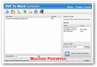 Portable PDFZilla PDF To WORD Converter