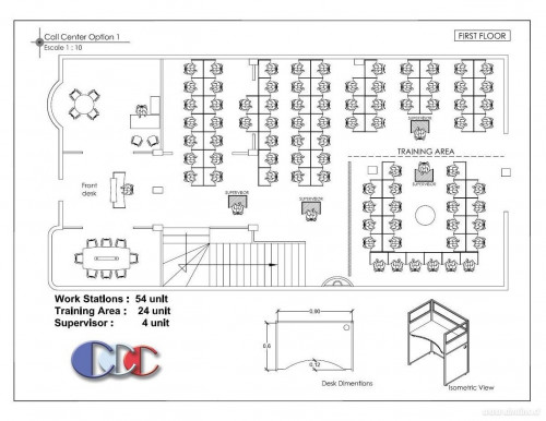 CALL CENTER FLOOR PLAN BPO